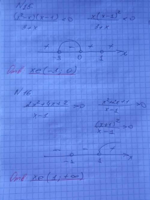 Решите неравенства методом интервалов (на листочке и с числовой осью ..)