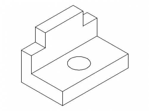 ЧЕРЧЕНИЕ , нужно нарисовать 3 вид по первым двум в изометрии.