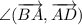 \angle(\overrightarrow{BA}, \overrightarrow{AD})