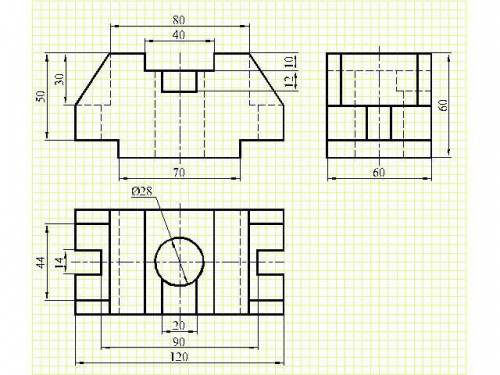 найти 3 вида этого чертежа