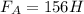 F_{A} = 156H