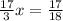 \frac{17}{3} x = \frac{17}{18}