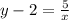 y-2=\frac{5}{x}