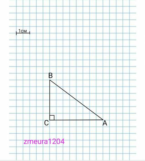 Начертите прямоугольный треугольник со сторонами АВ=5 см, АС=4 см, ВС=3 см. Определите значение sin,