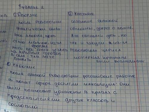 Какие изменения произошли в результате Октяборьского переворота? Заполни схему Сословие: изменения в