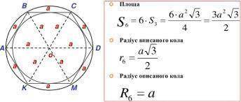 Радіус кола,описаного навколо правильного шестикутника , дорівнює 5√3 см. Знайдіть сторону шестикутн