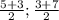 \frac{5+3}{2} ;\frac{3+7}{2}