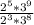 \frac{2^5*3^9}{2^3*3^8}