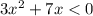 3x^2+7x