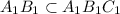 A_{1}B_{1} \subset A_{1}B_{1}C_{1}