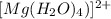 [Mg(H_{2} O)_{4})]^{2+}