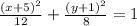 \frac{(x+5)^2}{12} + \frac{(y+1)^2}{8} =1