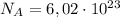 N_A= 6,02 \cdot 10^{23}