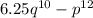 6.25q ^{10}-p ^{12}