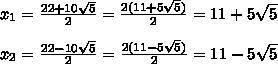 При каких значениях х верно равенство x^2 - 7 = 22x?
