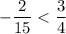 \displaystyle -\frac{2}{15}