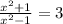 \(\frac{x^2+1}{x^2-1}=3\)