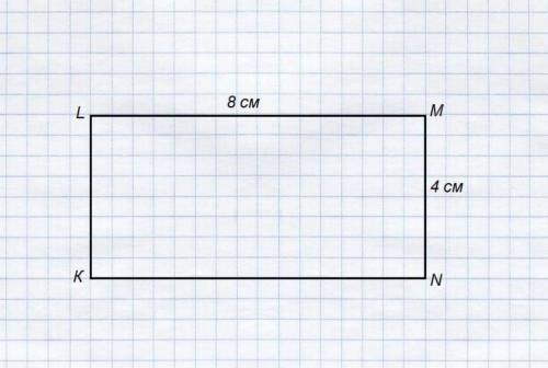 Утреугольника авс длины сторон равны 60 мм, 80 мм и 100 мм. начерти прямоугольник кlmn с периметром 