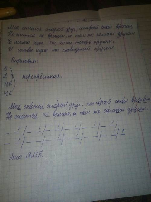 Анализ мне снится старый друг, который стал врагом, но снится не врагом, а тем же самым другом. со м