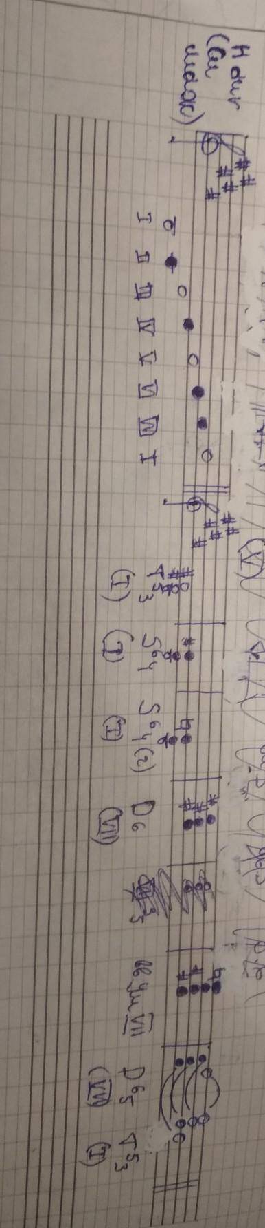 1) написать гармонический (ха-дур) и построить цепочку: t35 - s64 - s64(гарманический) - d6 - 7(римс