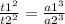  \frac{ {t1}^{2} }{ {t2}^{2} } = \frac{ {a1}^{3} }{ {a2}^{3} } 