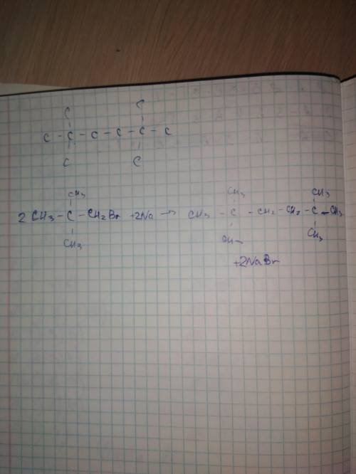 Как используя реакцию вюрца можно получить 2,2,5,5-тетраметилгексан