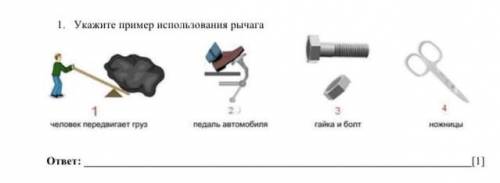 Укажите пример использования рычага.