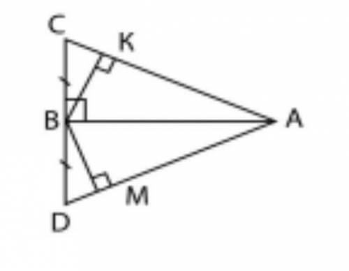 НА рисунку ВС=ВД, ВК_|_АС,ВМ_|_АД. Довести, що ВК=ВМ​