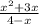 \frac{x^2+3x}{4-x}