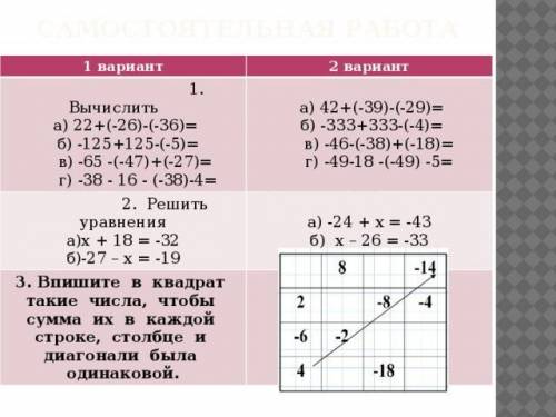 Решите все два варианта(включая третье задание) с решениями!