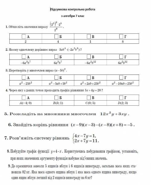 Якому одночлену дорівнює вираз ? на фото впр №2