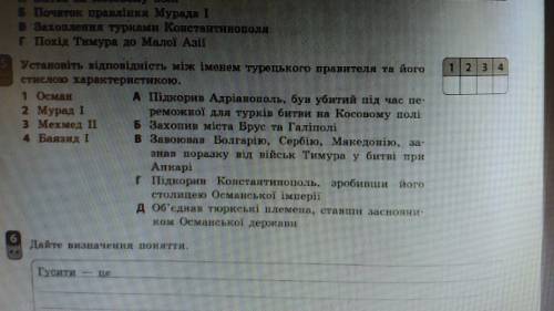 Установіть відповідність між іменами турецького правителя та його стислою характеристикою.