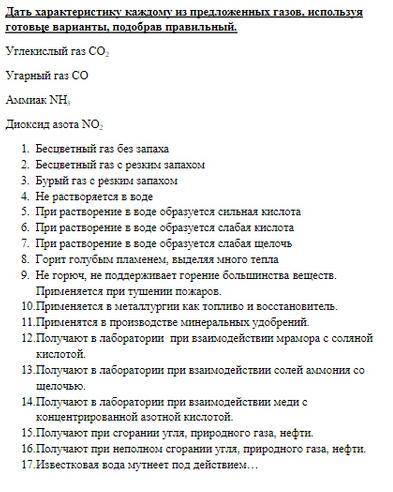 Химия дать характеристику каждому неметалу (газу)