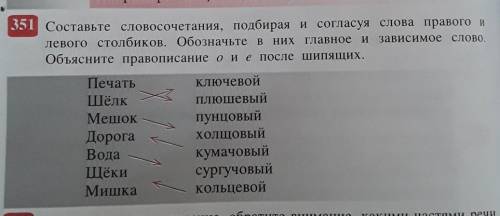 Сделайте задание даю 50 б...по теме О-Е после шепящих И Цфотка с заданиемупр.351​