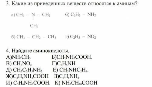 ВТОРОЕ задание где Найдите аминокислоты