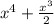 x^{4} + \frac{x^{3} }{2}