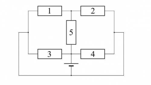 1. На рисунке изображена схема электрической цепи, в которой все резисторы имеют одинаковое сопротив