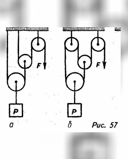Во сколько раз сила F отличается от силы P??​