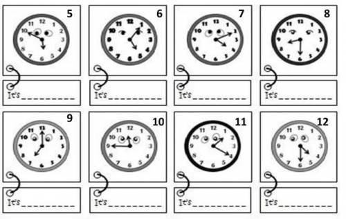 What time is it? Write the time. please​ English