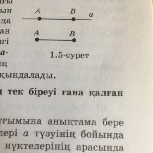 Кесіндіні шектейтін нүктелерді оның ұштары деп, ал өзге нүктелерінің барлығын оның ышкы нуктелеры де