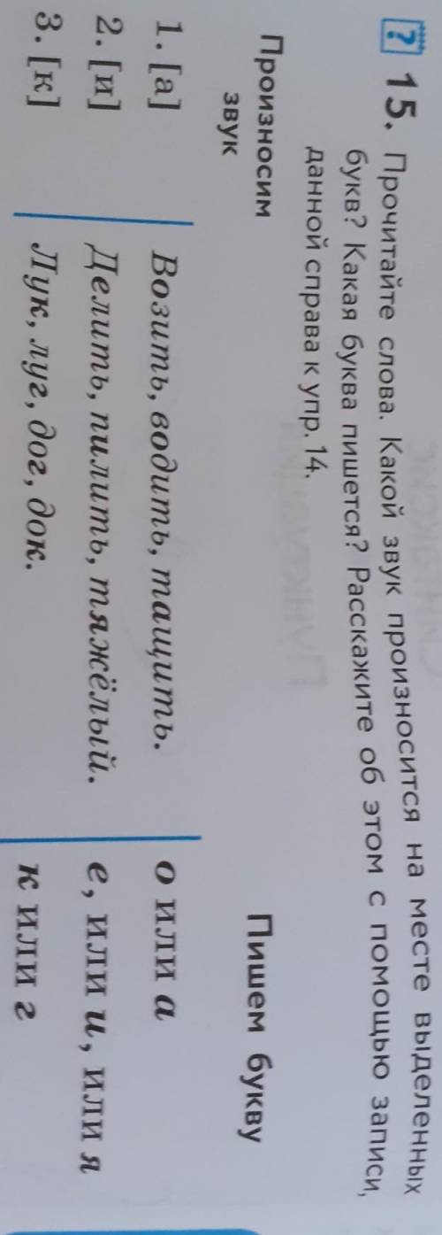 Прочитайте слова.Какой звук произносится на месте выделенных букв? Какая буква пишется