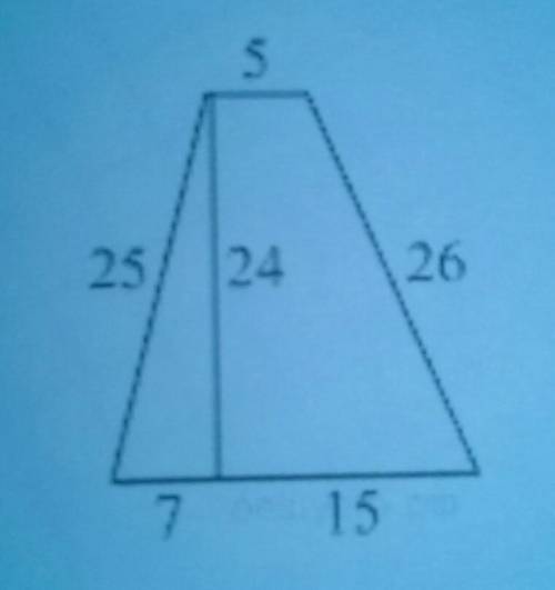 Найдите площадь трапеции, изображённой на рисунке.​