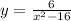 y = \frac{6}{x ^{2} - 16 }