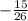 -\frac{15}{26}