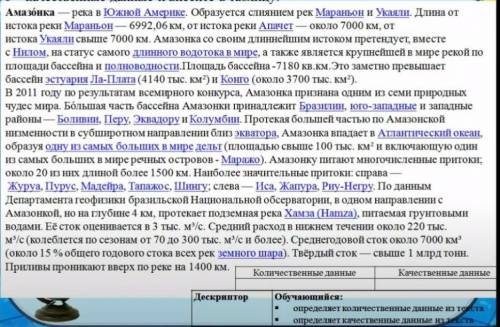 Определите количественные и качественные данные ​