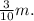 \frac{3}{10} m.