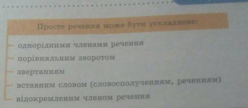 До кожно по одному реченю скласти ​