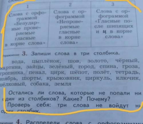 Запиши слова в два столбика.​