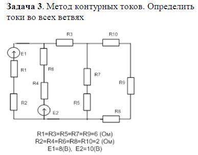 Задача на метод контурных токов