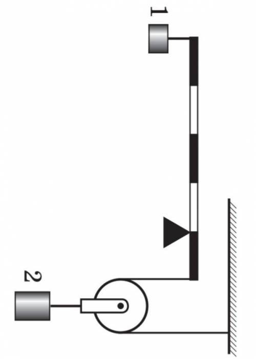Точка опоры делит рычаг в отношении 4:1 (см. рисунок) . Какова масса второго груза если масса первог